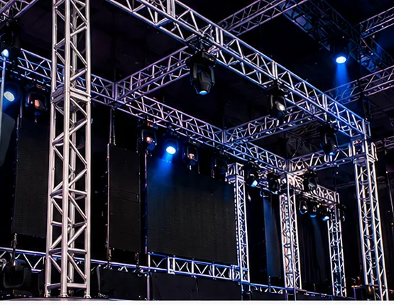 Estrutura técnica para montagem de evento